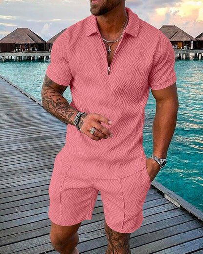 ROMEO - Stylisches Sommer Outfit Men (Polo + Short)