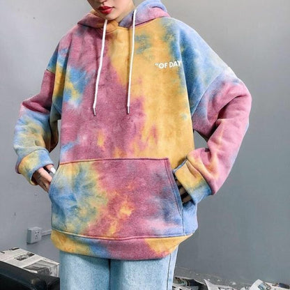 Harmony - Pastell Wasserfarben Good Vibes Oversized Hoodie