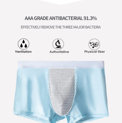 XENO - Boxershort Nahtlos Atmungsaktiv Antibakteriell Kühlend Seide Men