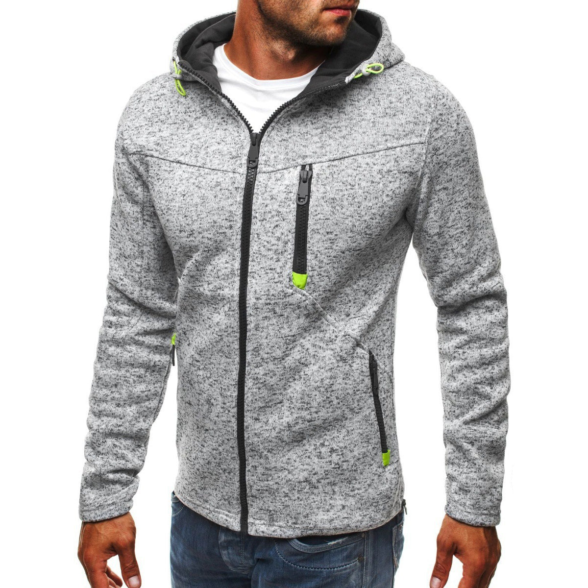 CLARK - Stylischer Fleece Cardigan mit Cashmere Anteil Men