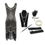 DINA - Trendy Partykleid: 5-teiliges Accessoire-Ensemble