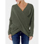 WILLOW - eleganter V-Ausschnitt Strickpullover