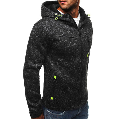 CLARK - Stylischer Fleece Cardigan mit Cashmere Anteil Men