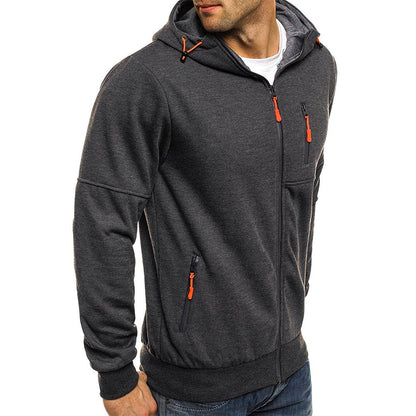 CLARK - Stylischer Fleece Cardigan mit Cashmere Anteil Men