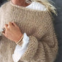 TRISHA - schöner Strickpullover mit breitem runden Ausschnitt Women