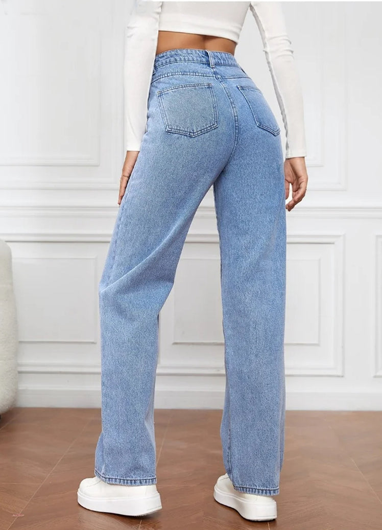 PAULA- Mode lässige Jeans hohe Taille für Frauen