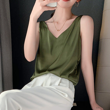 DIANE - Elegantes Satin Silk Tank Top Women