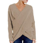 WILLOW - eleganter V-Ausschnitt Strickpullover