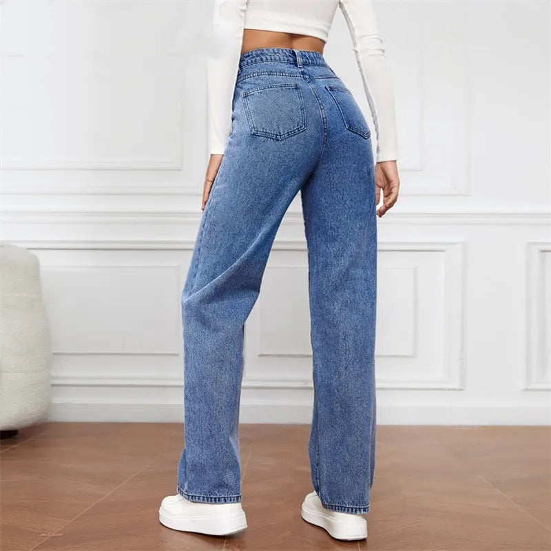 PAULA- Mode lässige Jeans hohe Taille für Frauen