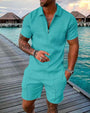 ROMEO - Stylisches Sommer Outfit Men (Polo + Short)