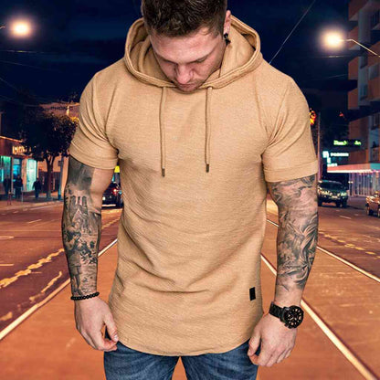 GEORG - Lässig Hoody Kurzarm Sweatshirt Men