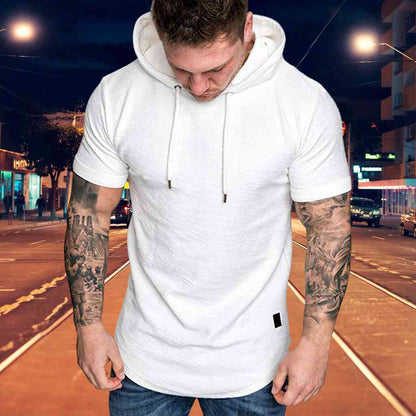 GEORG - Lässig Hoody Kurzarm Sweatshirt Men