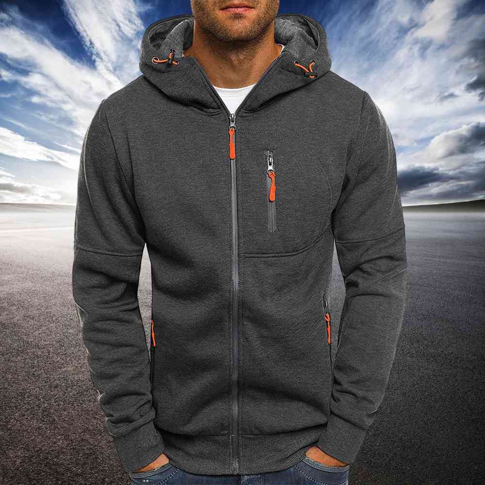 CLARK - Stylischer Fleece Cardigan mit Cashmere Anteil Men