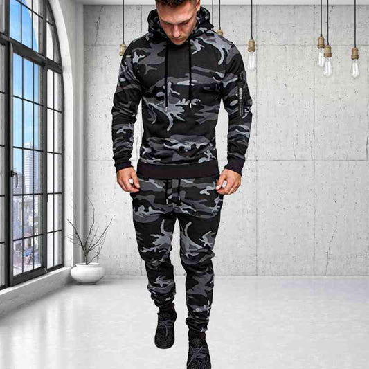 JAMES - Stylisch Modern Camouflage Trainingsanzug Men