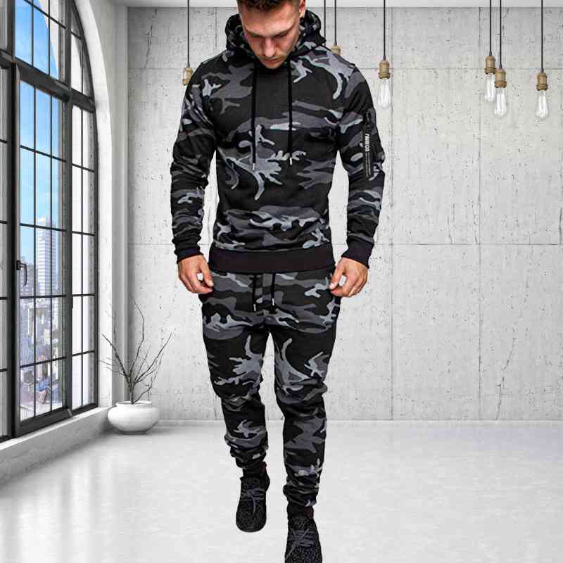 JAMES - Stylisch Modern Camouflage Trainingsanzug Men